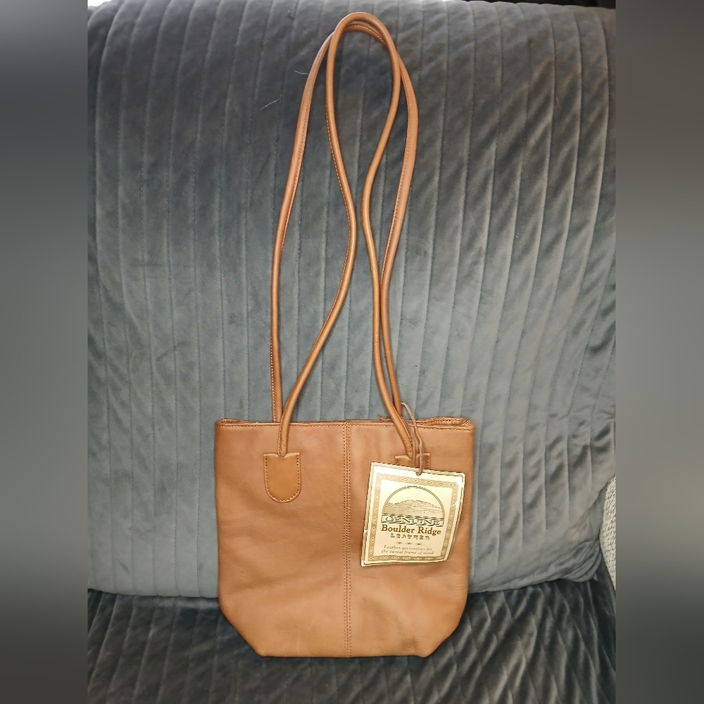 Authentic Boulder ridge vaquetta vintage leather bucket bag